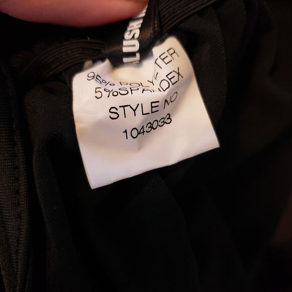 Munya5add New Blush Mark Ruched Midi Dress Black Halter‎ Tie Back Criss Cross L - Picture 9 of 12